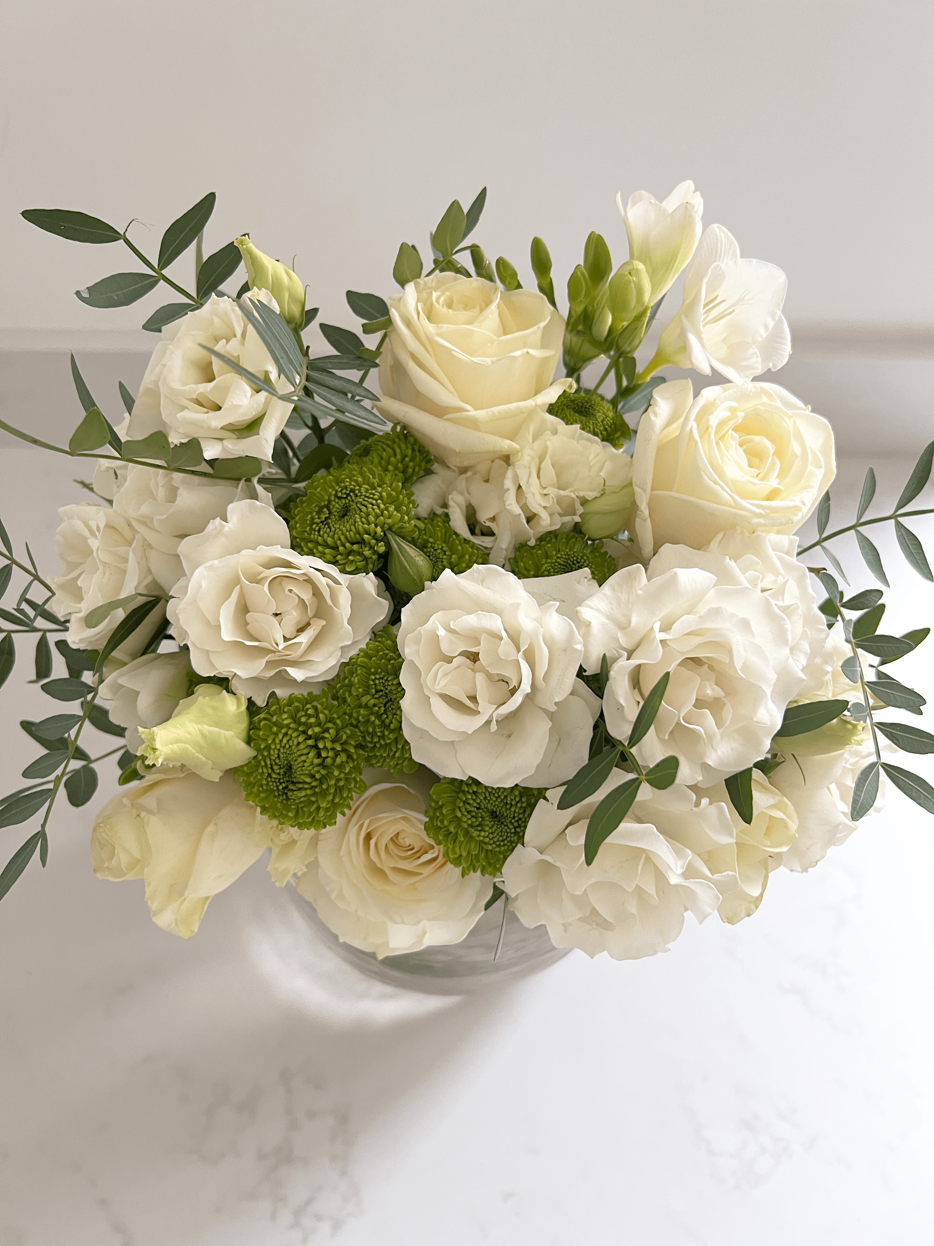 White Roses Letterbox Flowers